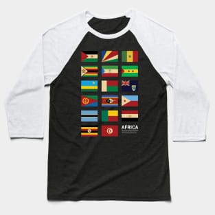 Africa Country Flags Set Baseball T-Shirt